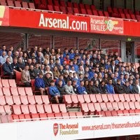 Apprentices at Arsenal stadium