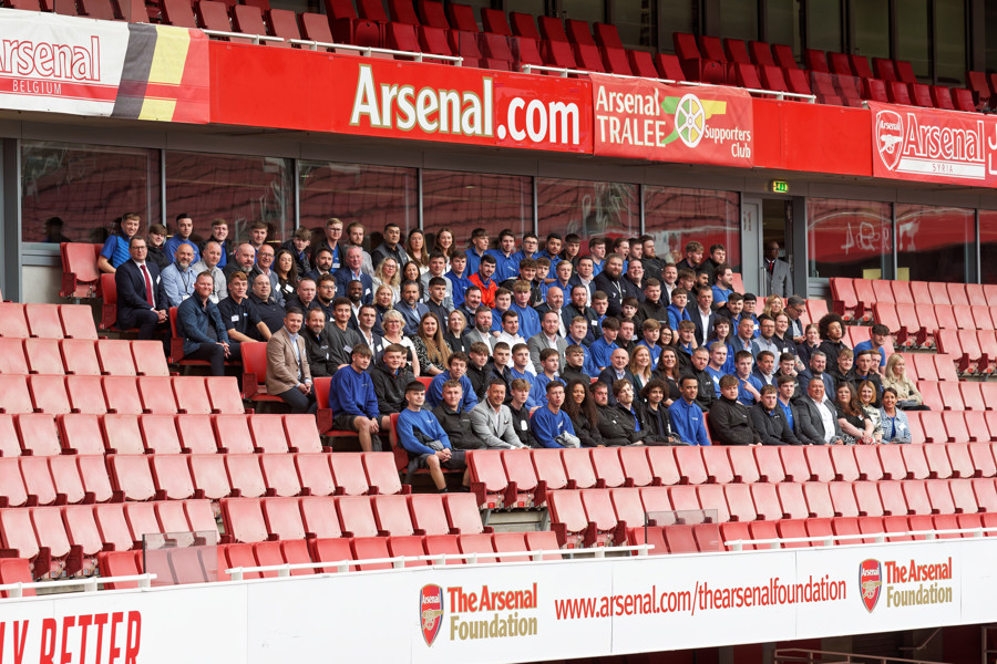 Apprentices at Arsenal stadium