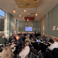Speakers sat at table 