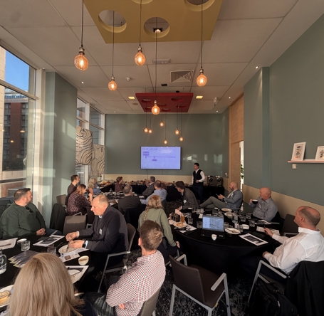 Speakers sat at table 