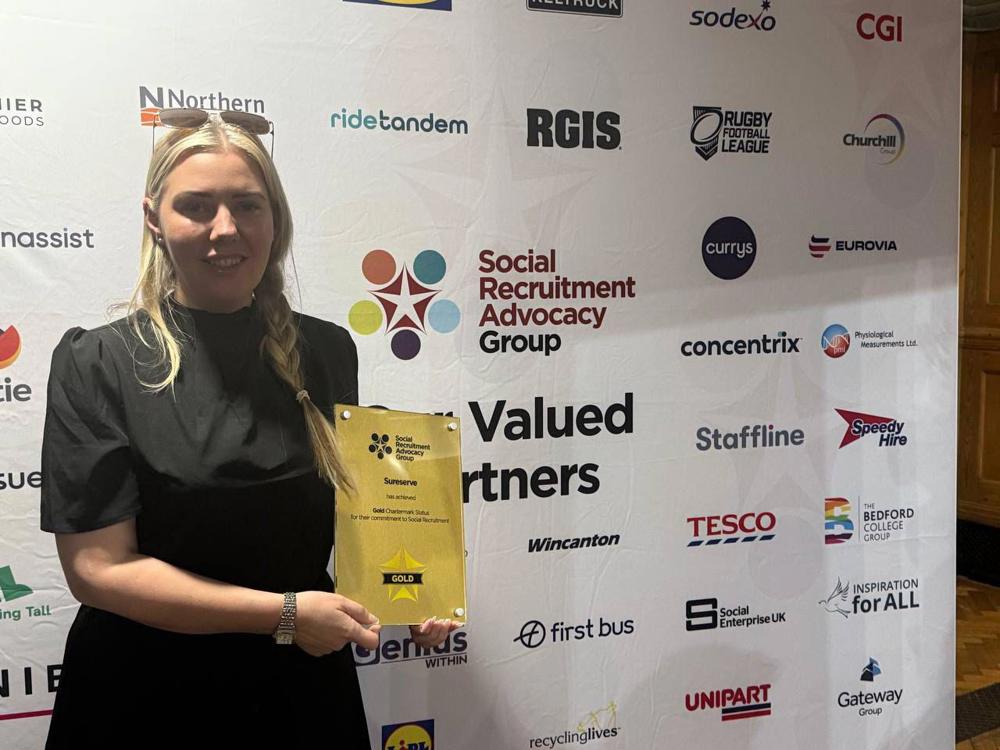 Emma Nicklin with Gold Award