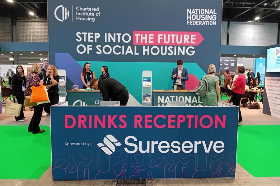 CIH Housing Summit Stand sponsored by Sureserve