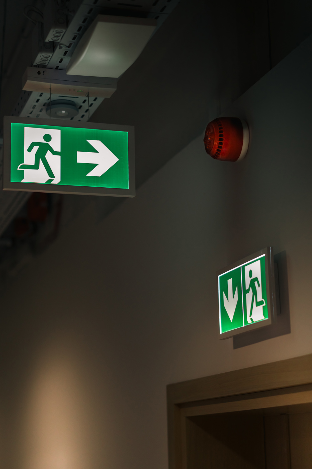 Emergency Fire Exit Sign